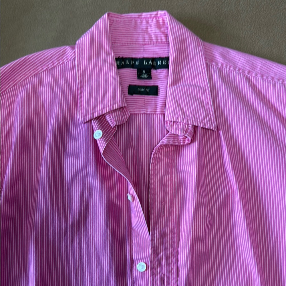 Ralph Lauren Pink Striped Women’s Shirt